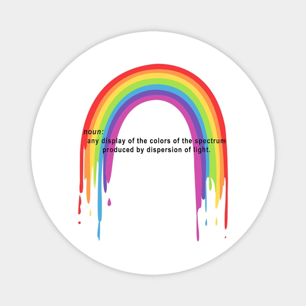 Rainbow Definition Magnet by mynaito